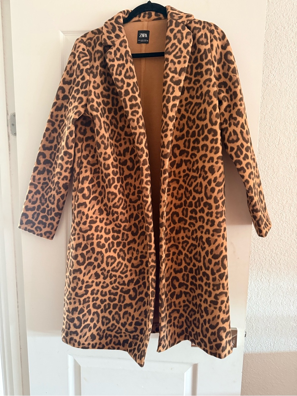 Zara Leopard Print Coat - Brown & Black
